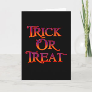 Trick or treat kaart