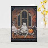 Trick or treat kaart (Gele Bloem)