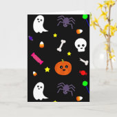 trick or treat kaart (Gele Bloem)