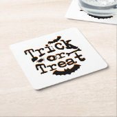 trick or treat kartonnen onderzetters (Schuin)