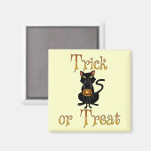 Trick or treat Kat Magneet (Voorkant / Achterkant)