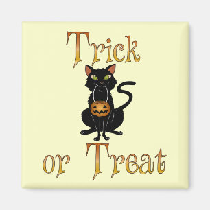 Trick or treat Kat Magneet