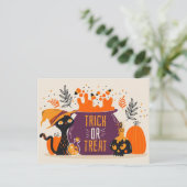 Trick or treat katten Magische Potion Brew Briefkaart (Staand voorkant)