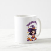 Trick or Treat Kawaii Witch Mug – Pumpkin Candy Koffiemok (Voorkant rechts)