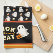 Trick or treat keukenhanddoek (Quarter Fold)