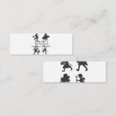 Trick or treat - Kies achtergrondkleur Mini Visitekaartje (Voorkant / Achterkant)