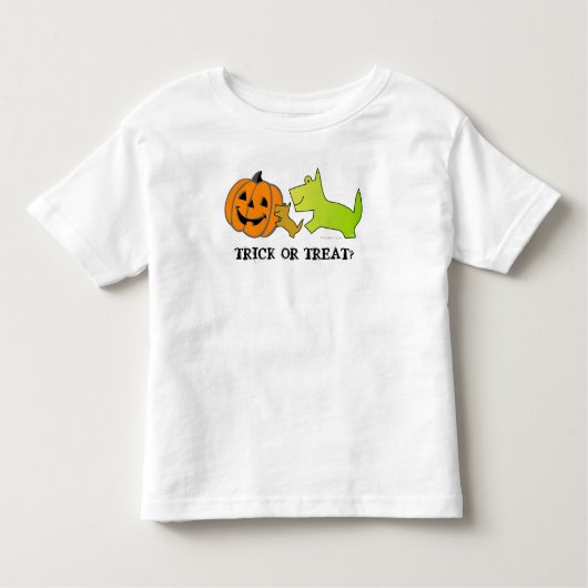 Trick or treat Kinder Halloween Puppy T-shirt 1 (Voorkant)