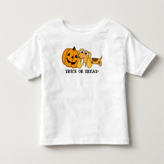 Trick or treat Kinder Halloween Puppy T-Shirt 3 (Voorkant)