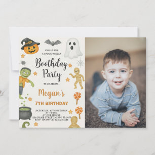 Trick or treat Kinder Halloween Verjaardagsuitnodi Kaart