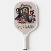 Trick or treat Kinderen Verzamelen Halloween Snoep Pickleball Paddle (Achterkant)