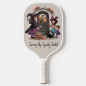 Trick or treat Kinderen Verzamelen Halloween Snoep Pickleball Paddle (Voorkant)