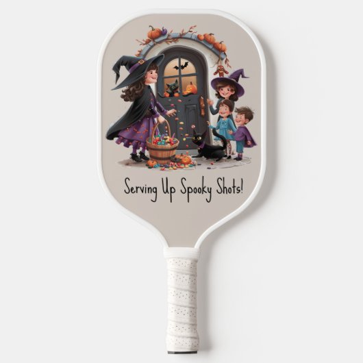 Trick or treat Kinderen Verzamelen Halloween Snoep Pickleball Paddle (Voorkant)