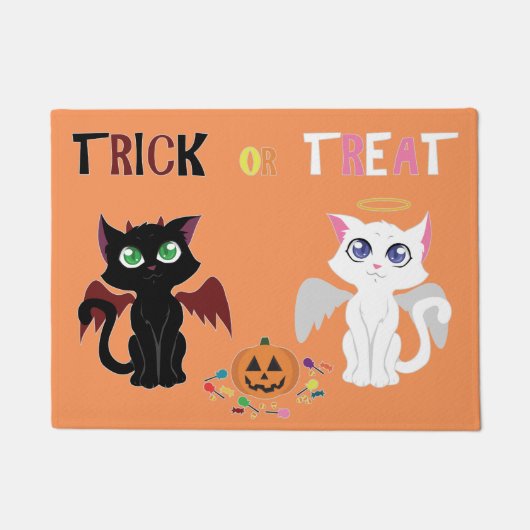 Trick or treat Kittens Deurmat (Voorkant)