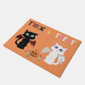 Trick or treat Kittens Deurmat (Schuin)