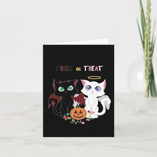 Trick or Treat Kittens  Kaart (Voorkant)