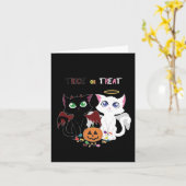 Trick or Treat Kittens  Kaart (Gele Bloem)
