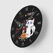 Trick or treat Kittens Ronde Klok (Hoek)
