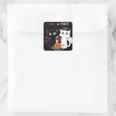 Trick or treat Kittens Vierkante Sticker (Tas)