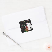 Trick or treat Kittens Vierkante Sticker (Envelop)