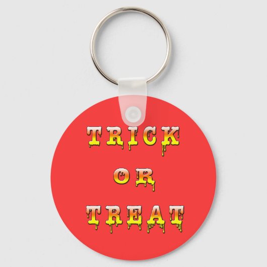 Trick or treat (kleur van het maïskolf) sleutelhanger (Voorkant)