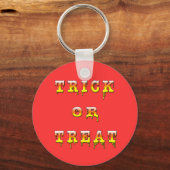 Trick or treat (kleur van het maïskolf) sleutelhanger (Voorkant)