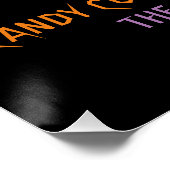 Trick or treat kleurrijke grappige spookachtige aa perfect poster (Hoek)