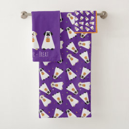 Trick or treat Labrador Retriever Spookhonden Bad Handdoek