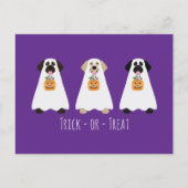 Trick or treat Labrador Retriever Spookhonden Briefkaart (Voorkant)