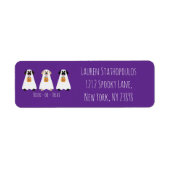 Trick or treat Labrador Retriever Spookhonden Etiket (Voorkant)