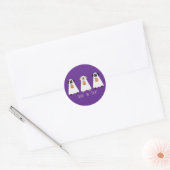 Trick or treat Labrador Retriever Spookhonden Ronde Sticker (Envelop)