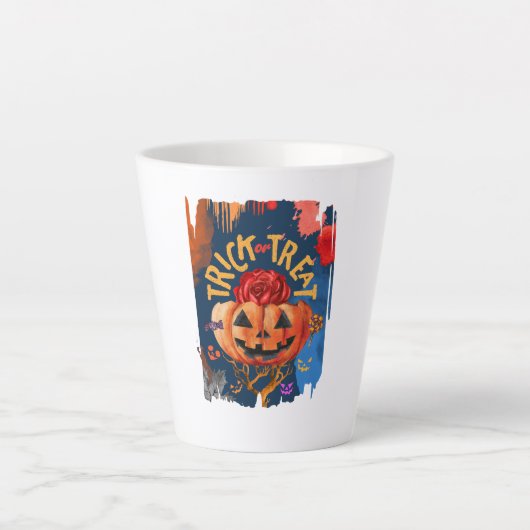 Trick or Treat Latte Mok (Voorkant)