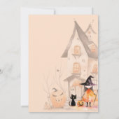 Trick or treat leuk Spooktacular verjaardagsfeestj Kaart (Achterkant)