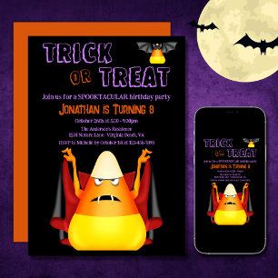 Trick or treat Leuke Candy Corns Halloween Verjaar Kaart