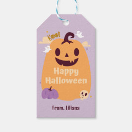 Trick or treat Leuke Halloween Feestuitnodigingen Cadeaulabel