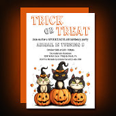 Trick or treat Leuke Halloween Katten Verjaardag Kaart