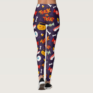 Trick or treat Leuke Halloween Pompoen Monsters Leggings