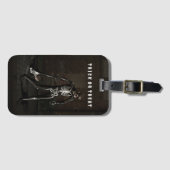 Trick or Treat. Man dressed as skeleton Bagagelabel (Voorkant (horizontaal))