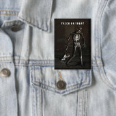 Trick or Treat. Man dressed as skeleton Button (Insitu)