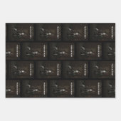 Trick or Treat. Man dressed as skeleton Inpakpapier Vel (Voorkant)