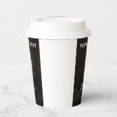 Trick or Treat. Man dressed as skeleton Papieren Bekers (Links)