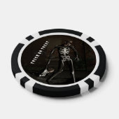 Trick or Treat. Man verkleed als skelet Poker Chips (Enkel)