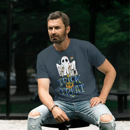 Trick or treat Mannen's Halloween T-shirt