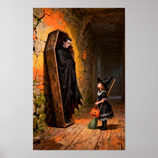 Trick or Treat meneer Poster (Voorkant)