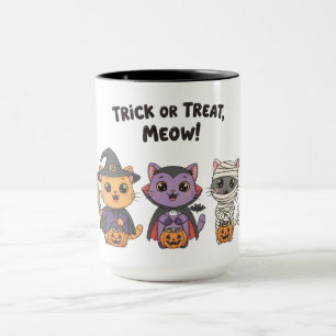 Trick or treat Meow Halloween Cats Mok