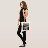 trick or treat met handhaastige heks tote bag (Voorkant (model))