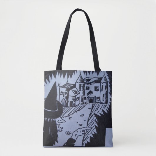 trick or treat met handhaver tote bag (Voorkant)