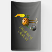 Trick or treat met Jack O' Lantern Spandoek (Verticaal)