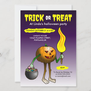 Trick or Treat met Jack O'lantern Kaart