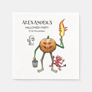 Trick or treat met Jack O'lantern Servet