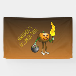 Trick or treat met Jack O'lantern Spandoek